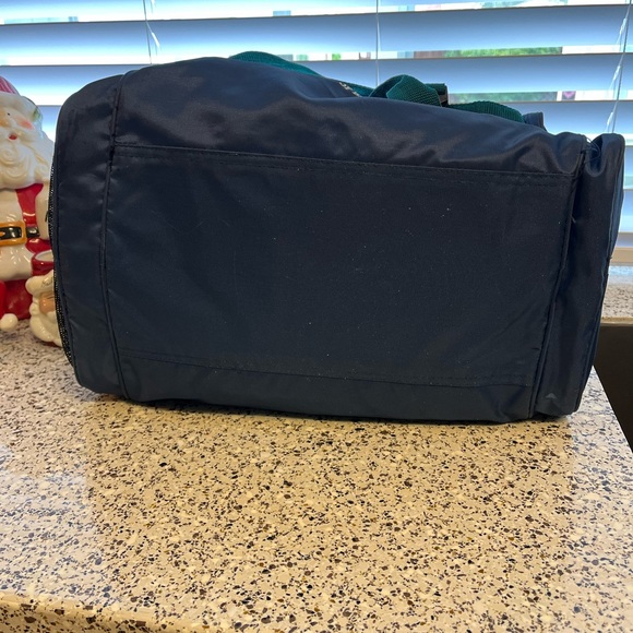 VINTAGE 1980s BUDWEISER KING OF BEERS DUFFEL BAG BLUE & GREEN - Picture 7 of 8